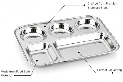 Image 3 of LiMETRO STEEL Dinner Set (Tree) 3-Section Plate Set of 3