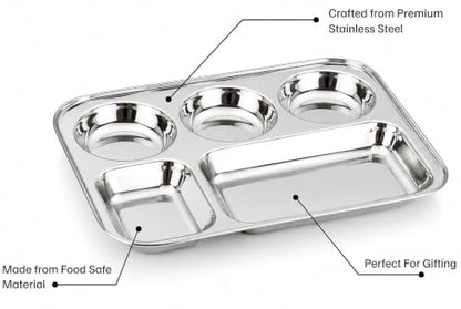 Image 3 of LiMETRO STEEL Dinner Set (Tree) 3-Section Plate Set of 3