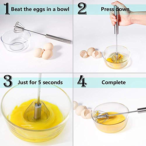Image 5 of Hand Blanders Marchello Kitchen Manual Hand Blender Semi-Automatic Egg Beater & Stirring