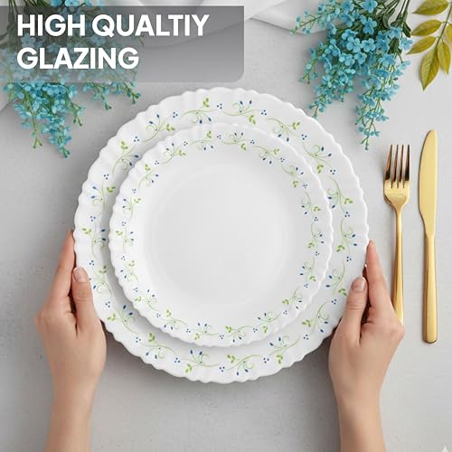 Image 10 of CELLO Tropical Lagoon Dazzle Series Opalware Dinner Set
