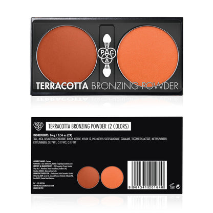 Image 5 of PAC Studio Terracotta Bronzing Powder - Luminous Matte Contour Shades, Sheer Natural Looking Coverage