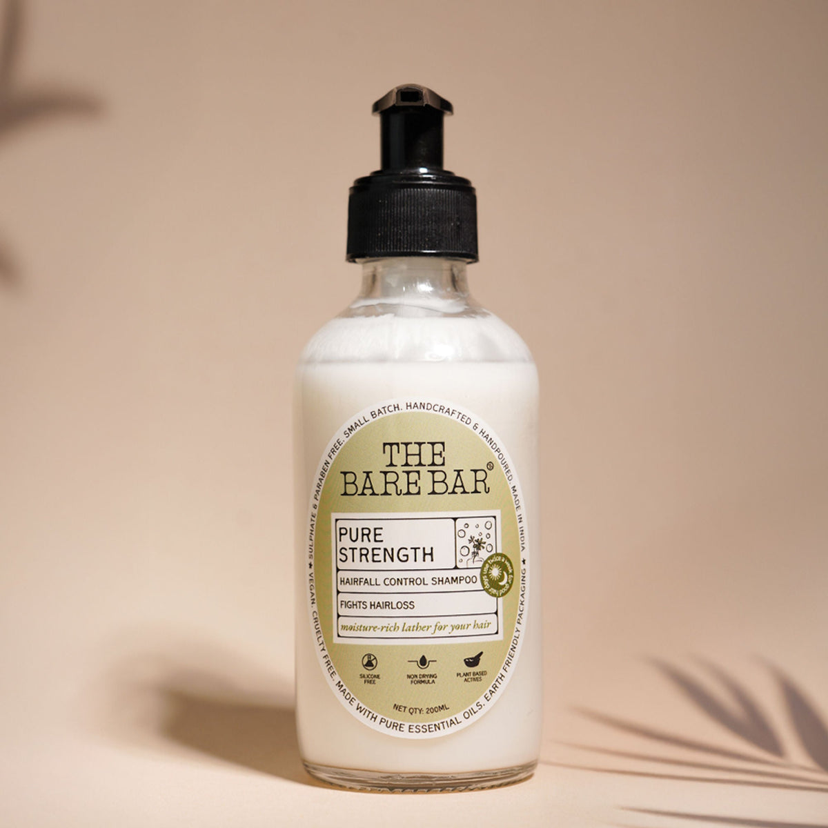 Image 3 of The Bare Bar Pure Strength Shampoo - Exfoliates Scalp, Strengthens Hair & Restores Ph Balance