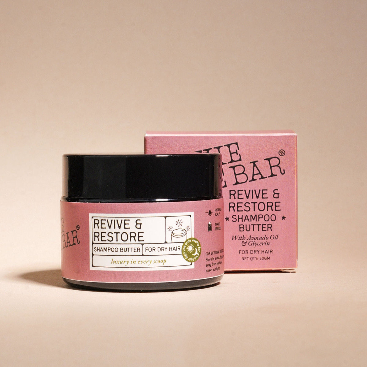 Image 2 of The Bare Bar Revive & Restore Shampoo Butter - Intense Hydration, Frizz Control & Hair Repair