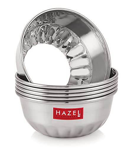 Image 1 of Default Title for the product HAZEL Stainless Steel Bowl Set 300 ml Each Set of 6