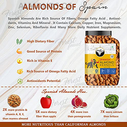 Image 4 of Forest Found Premium Spanish Whole Almonds 500g