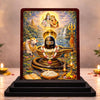 Image 1 of Default Title for the product HD Printed Shivling Wooden Idol 4x5 Inch Heritage Artwork Spiritual Showpiece
