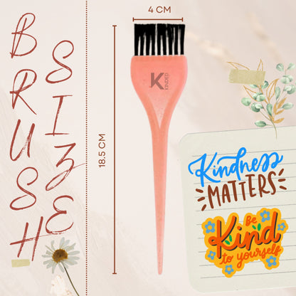 Image 3 of KINDED Multipurpose Orange Hair Color and Mehndi Brush Set of 2
