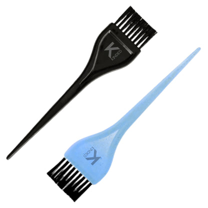 Image 1 of 2pcs for the product KINDED Multipurpose Black & Blue Hair Color and Mehndi Brush Set of 2