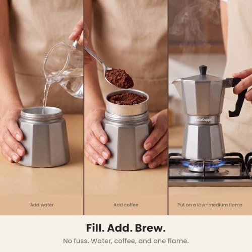 Image 9 of InstaCuppa 2-in-1 Moka Pot Espresso Maker