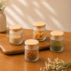 Image 1 of Default Title for the product ExclusiveLane Basics Nordic Glass Airtight Glass Container for Kitchen Storage Set of 4 270 ml