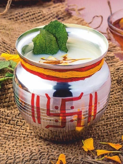 Image 1 of Silver / Onesize for the product Silverglow Stainless Steel Durable Amrit Pooja Kalash