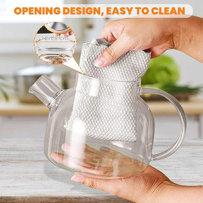 Image 6 of Jinelza Glass Teapot Stovetop Safe 1000ml