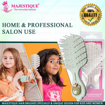 Image 5 of Majestique Small Hair Brush - Detangling Brush for Baby Kids, Women and Men - Color May Vary