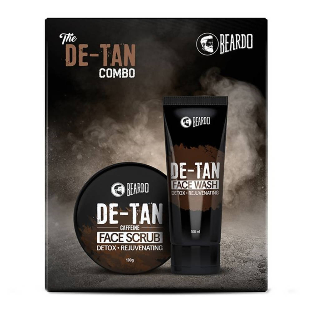 Image 1 of Combo / Pack of 1 for the product Beardo De-Tan Face Wash And De-Tan Face Scrub Combo Gift Box