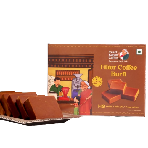 Image 1 of 125 gm / Pack of 1 for the product Sweet Karam Coffee Filter Coffee Burfi