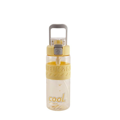 Image 5 of Yellow for the product Aarvi Decor Studio Bubble BPA-Free Plastic Water Bottle