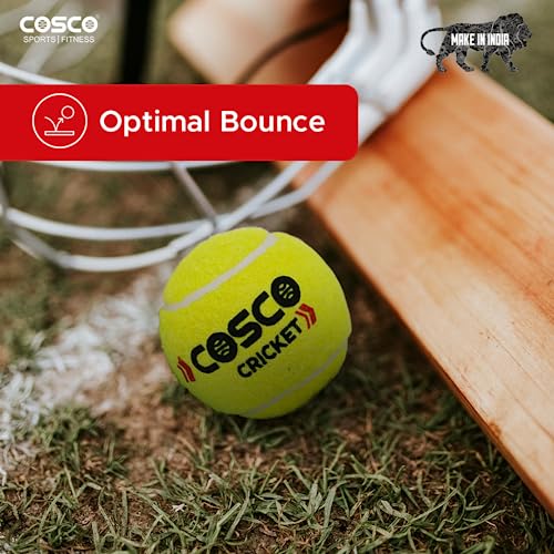 Image 4 of Cosco Rubber Light Cricket Tennis Ball (Pack of 6)