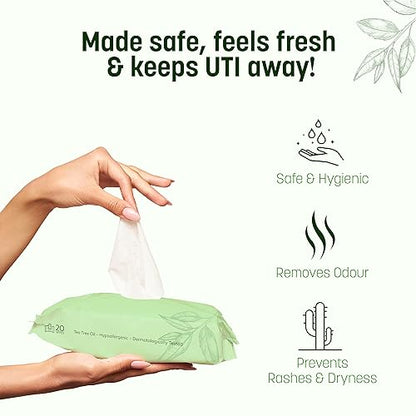 Image 4 of AZAH Intimate Wipes for Women Pack of 2 (20 Each Pack)