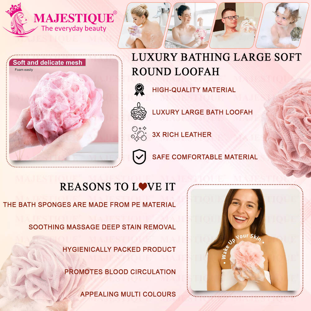 Image 4 of Majestique Luxury Bathing Round Loofah