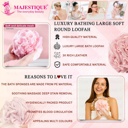 Image 4 of Majestique Luxury Bathing Round Loofah