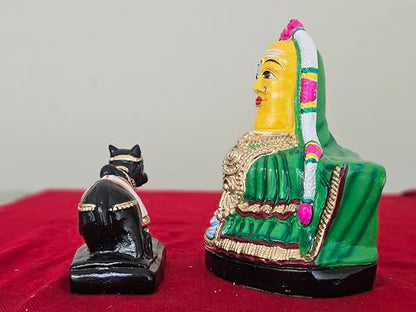 Image 7 of Breeze Handicrafts Paper Mache Nandi Lingam Set for Bommala kolu, Golu Dolls, Navratri Decoration, Traditional Gift