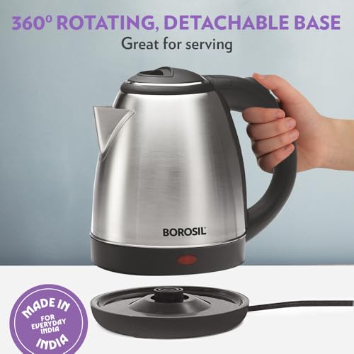 Image 7 of Borosil 1.5 L Stainless Steel Electric Kettle