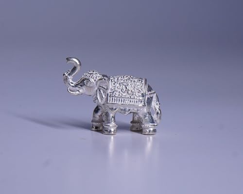 Image 1 of Default Title for the product Dista Silvers Elephant Idol for Pooja 19G