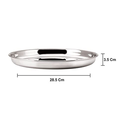 Image 3 of neelam Stainless Steel Buffet Plate 30 cm Set of 6