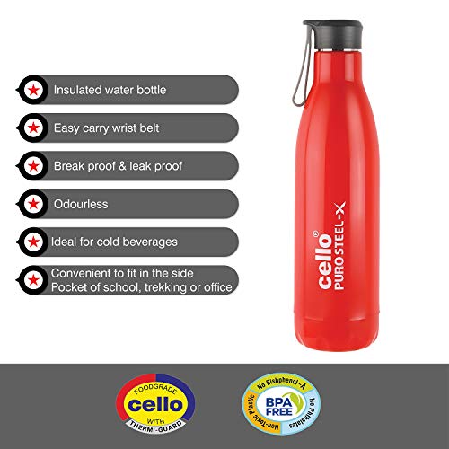 Image 3 of Cello Puro Steel-X Rover 900 Insulated Water Bottle 720 ml