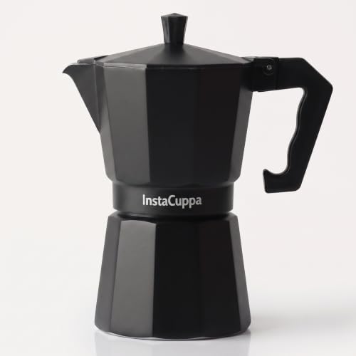 Image 2 of Black / 300 ML - Stovetop for the product InstaCuppa 2-in-1 Moka Pot Espresso Maker