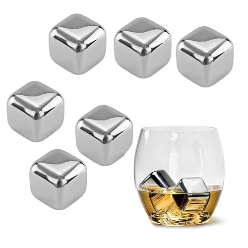 Image 1 of Default Title for the product HAZEL Stainless Steel Ice Cubes - Set of 8