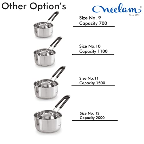 Image 5 of neelam Premium Stainless Steel Induction Bottom Saucepan 700 ml