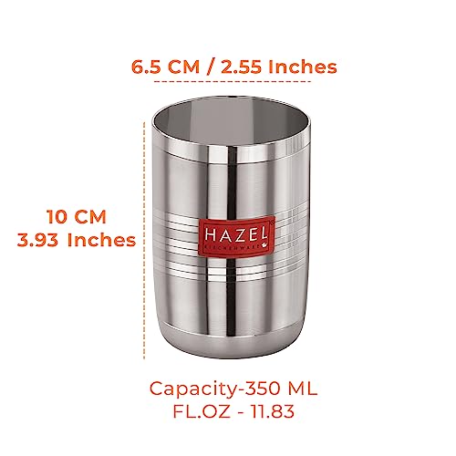 Image 4 of HAZEL Stainless Steel Glasses 350 ML