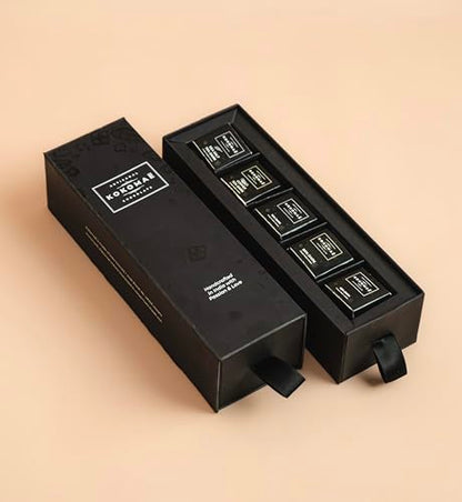 Image 1 of Default Title for the product KOKOMAE Single-Origin Bean-to-Bar Dark Chocolate Gift Box | 25 Mini Chocolate Bars | 145g