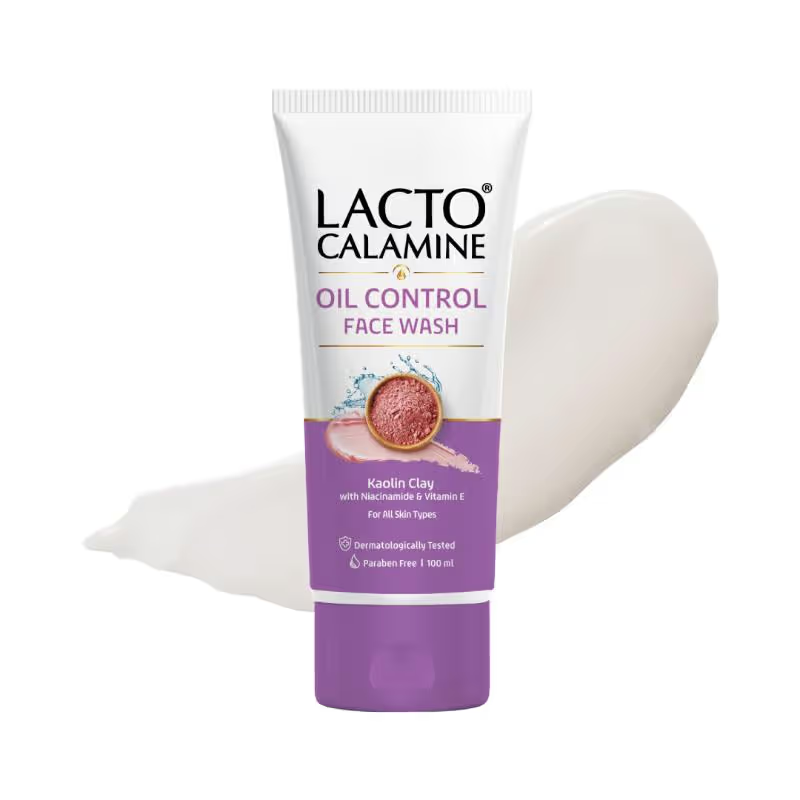 Image 1 of 100 ml / Pack of 1 for the product Lacto Calamine Face Wash with Kaolin Clay, Niacinamide & Vitamin E for All Skin Types