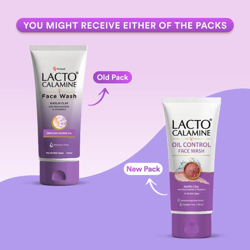 Image 2 of Lacto Calamine Face Wash with Kaolin Clay, Niacinamide & Vitamin E for All Skin Types