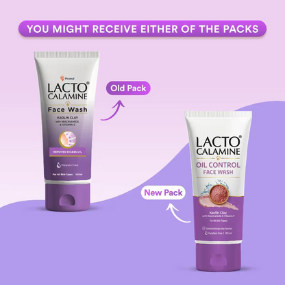 Image 2 of Lacto Calamine Face Wash with Kaolin Clay, Niacinamide & Vitamin E for All Skin Types