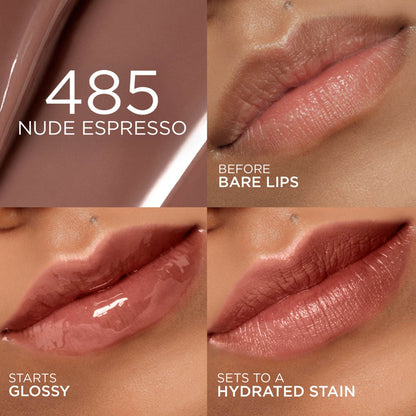 Image 8 of L'Oreal Paris Hyaluron Tint Lip Stain Serum Weightless Color - 485 Nude Espresso