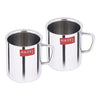 Image 1 of Default Title for the product HAZEL Stainless Steel Double Wall Green Tea Coffee Big Sobar Mug, Set of 2, 210 ml (Each)
