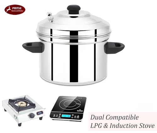 Image 6 of Prithi Home's and Kitchen Stainless Steel Idli Cooker/Idli Maker 6 plate 24 Idlies for home (6 Plate Idli Cooker 24 Idlies) - ICM Model