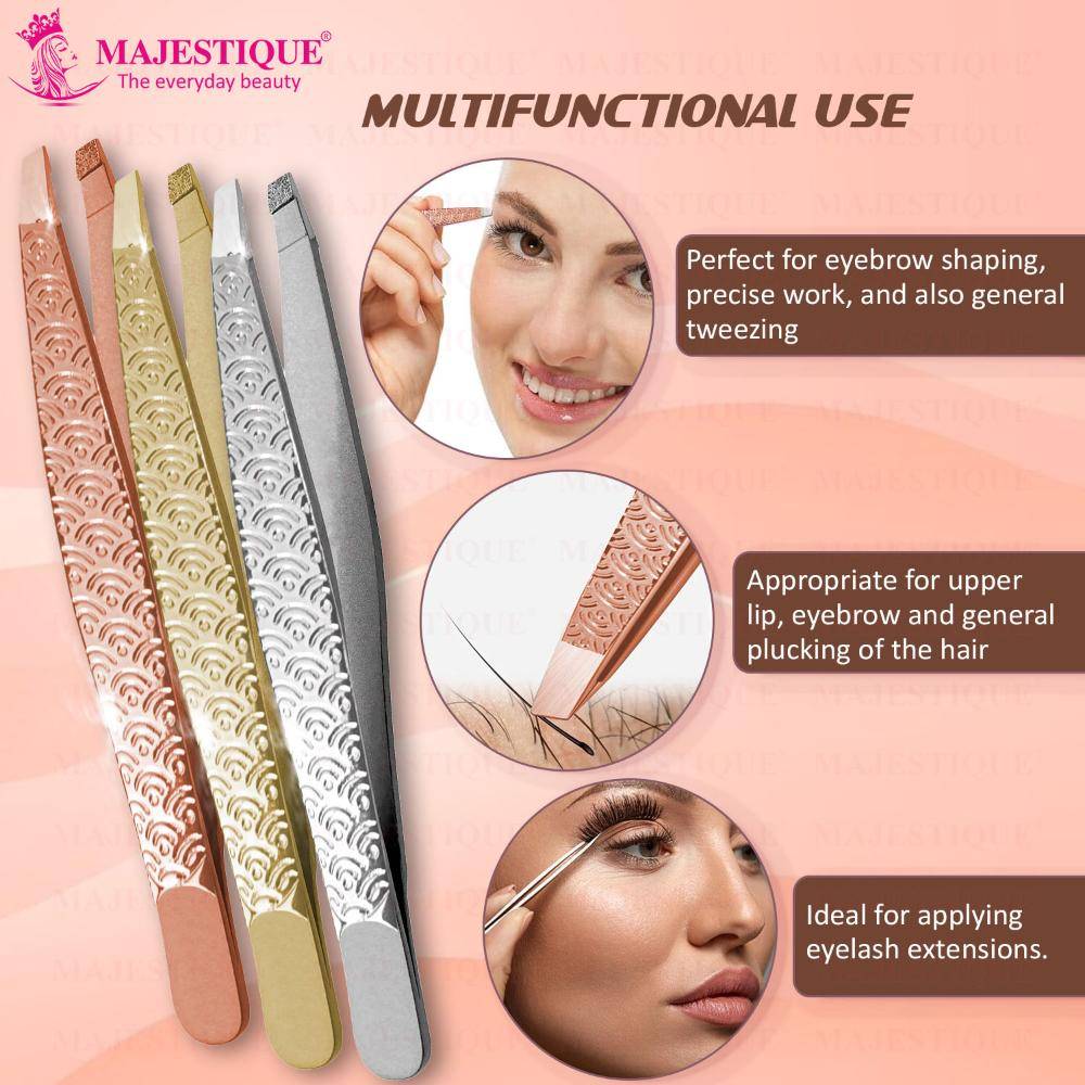 Image 5 of Majestique Slant Tip Tweezer Threading & Facial Hair