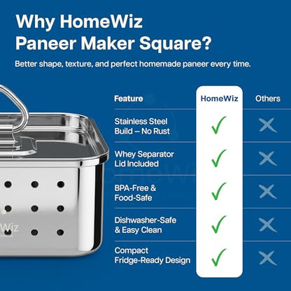Image 6 of HomeWiz Stainless Steel Paneer Maker