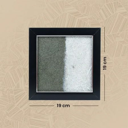 Image 6 of Astrotalk Dhan Varsha Frame with Pyrite & Selenite | Vastu Items for Wealth & Positivity | Wall Decor items Living Room | Raw Pyrite Frame for Wall | Gift for Man & Woman | 19x19x1 cm | 1 Piece