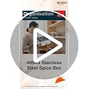 Image 2 of AVIAS 6-in-1 Stainless Steel Masala/Spice Box, See-Through Lid, Plain