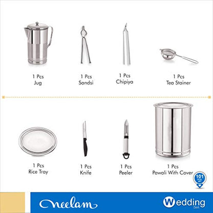 Image 12 of neelam Stainless Steel Dinner Set