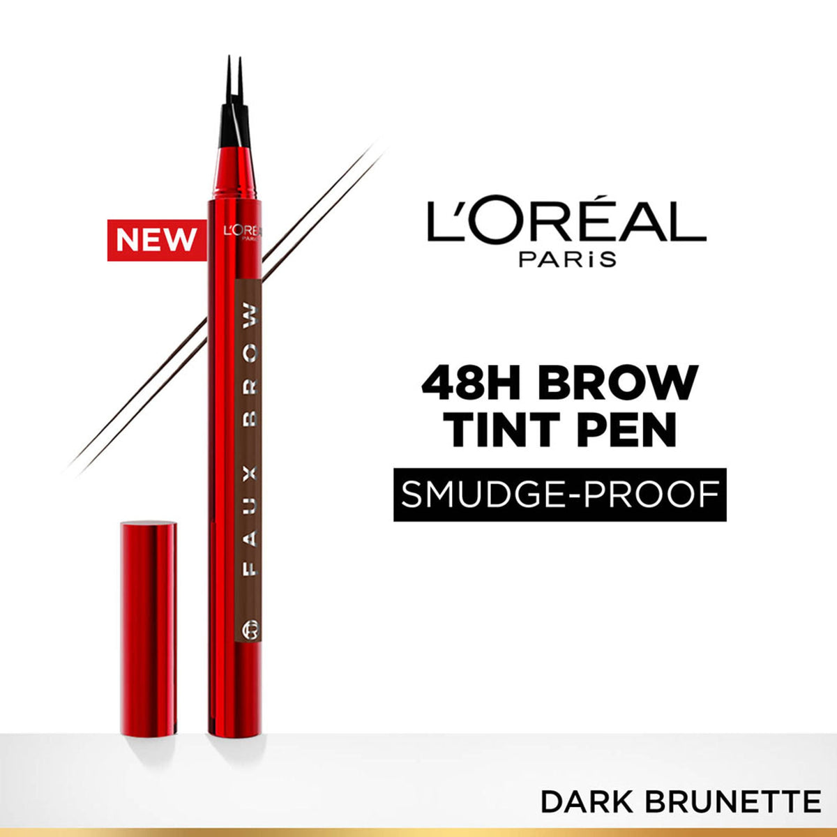 Image 1 of 1 ml for the product L'Oreal Paris Infaillible Faux Brow Eyebrow Pen For Natural & Full Brows - Dark Brunette