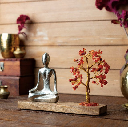 Image 5 of RITUALISTIC Nirvana Carnelian Crystal Tree Handcrafted Gemstone Tree 22 x 14.5 Cm