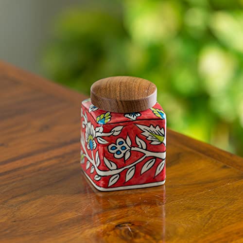 Image 1 of Default Title for the product ExclusiveLane Studio Pottery Airtight Ceramic Jars for Kitchen Storage 240 ml