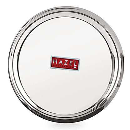 Image 2 of HAZEL Steel Dinner Plates Set, 26.8 cm