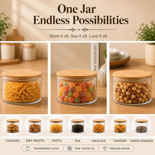 Image 5 of ExclusiveLane Basics Crystal Essence Airtight Glass Container 500 ml